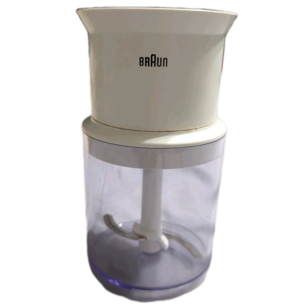 VTG Braun MR370 Hand Blender Immersion Stick + Chopper Attachment Tested w/ Box - Picture 6 of 10